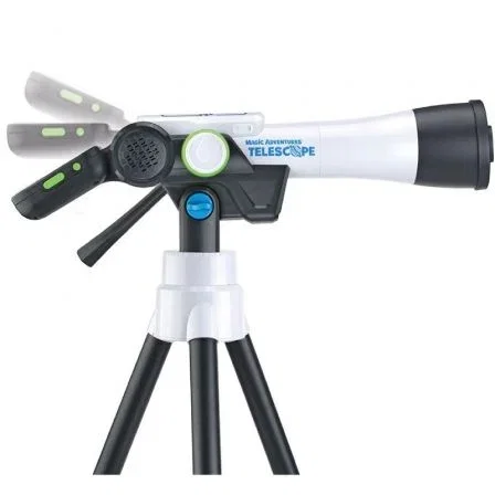 VTech Telescopio Multimedia Aventuras Espaciales con Zoom 110x y Pantalla LCD